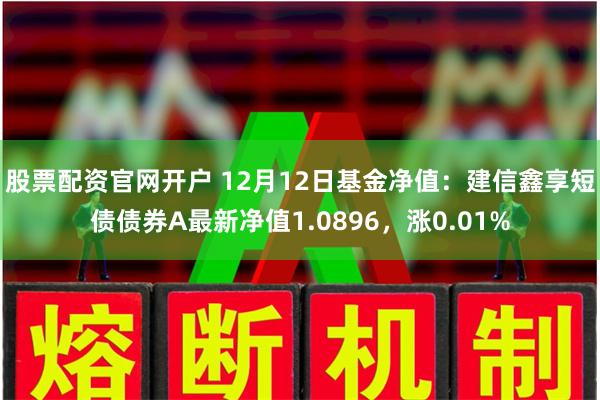 股票配资官网开户 12月12日基金净值：建信鑫享短债债券A最新净值1.0896，涨0.01%