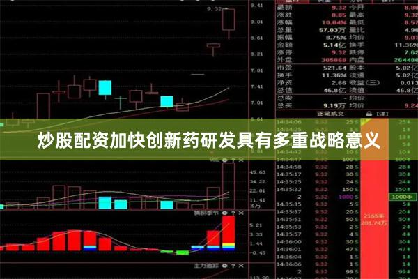 炒股配资加快创新药研发具有多重战略意义