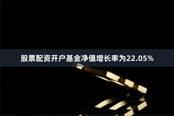 股票配资开户基金净值增长率为22.05%